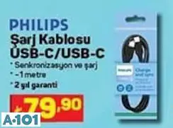 PHİLİPS ŞARJ KABLOSU USB-C